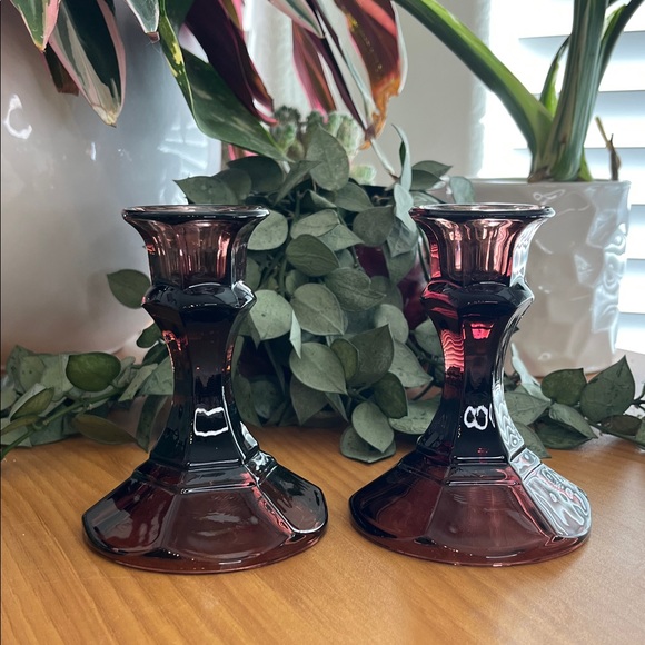 Libbey Other - Libbey Vintage Brandywine Worthington 4” Candle Holders EUC